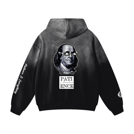 P.I.E "100" Heavy Weight Oversized Sun faded Hoodie