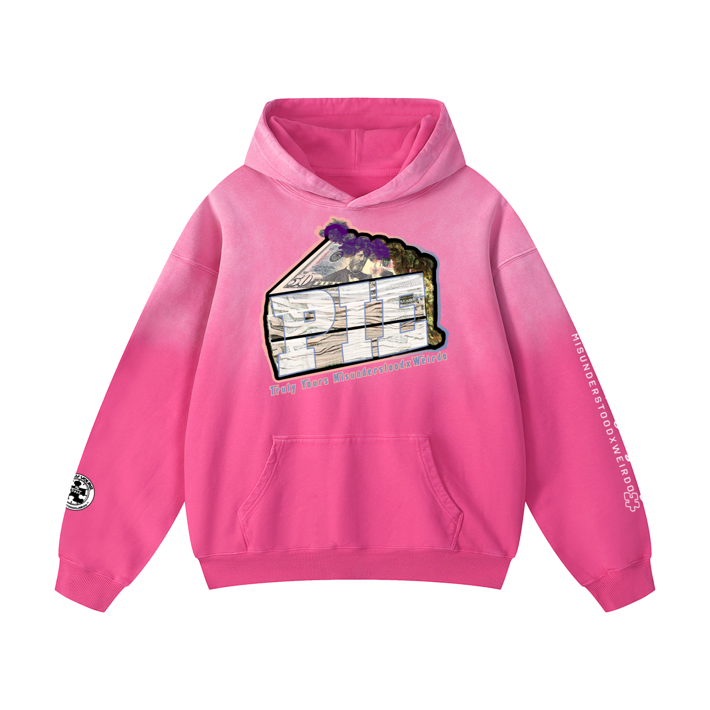 P.I.E "50" Heavy Weight  Oversized Sunfaded Hoodie