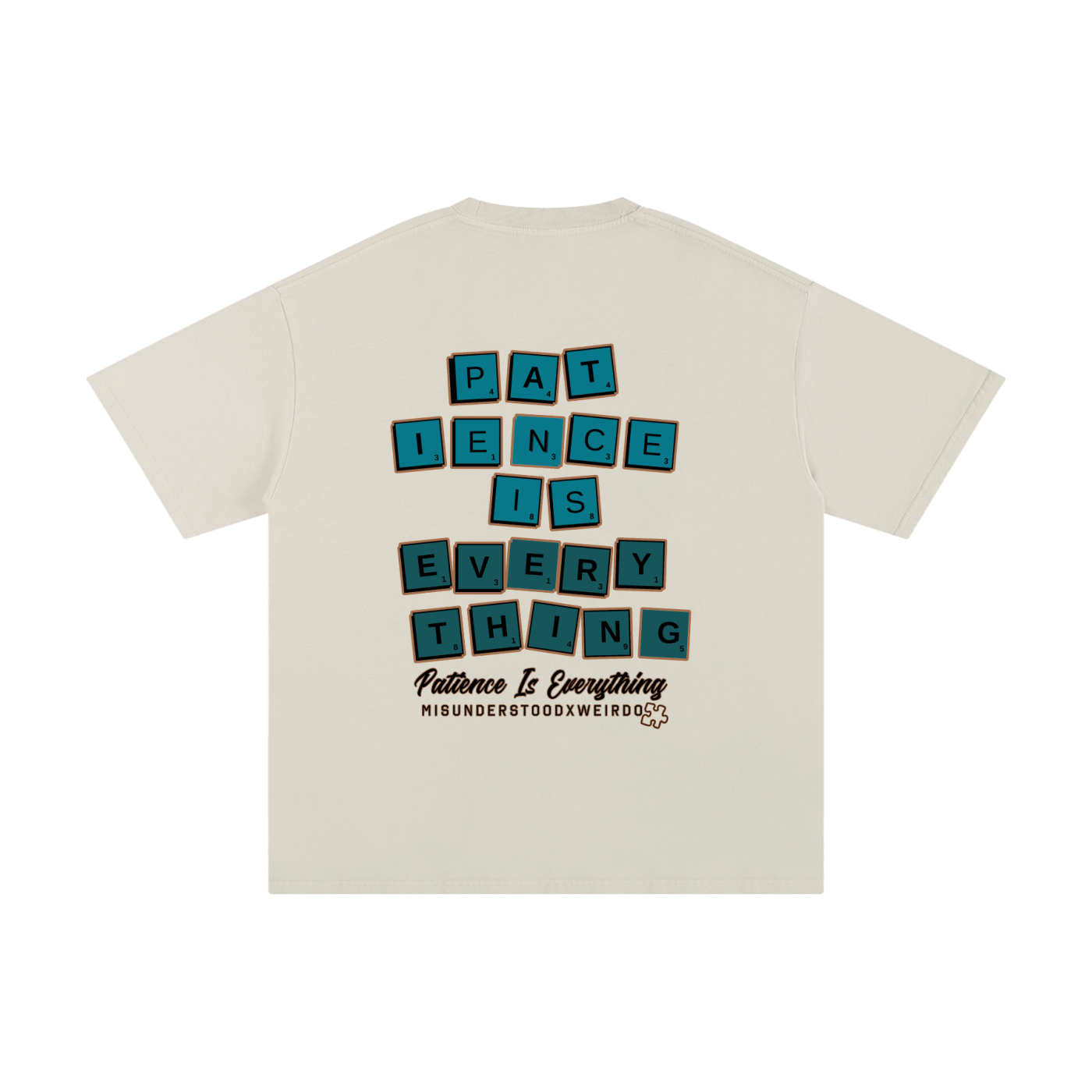 Teal Scrabble 👕