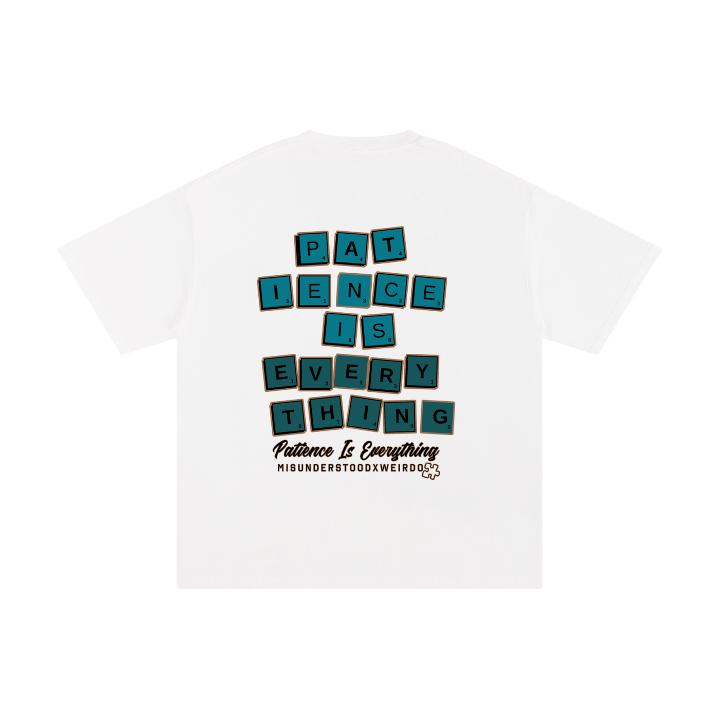 Teal Scrabble 👕